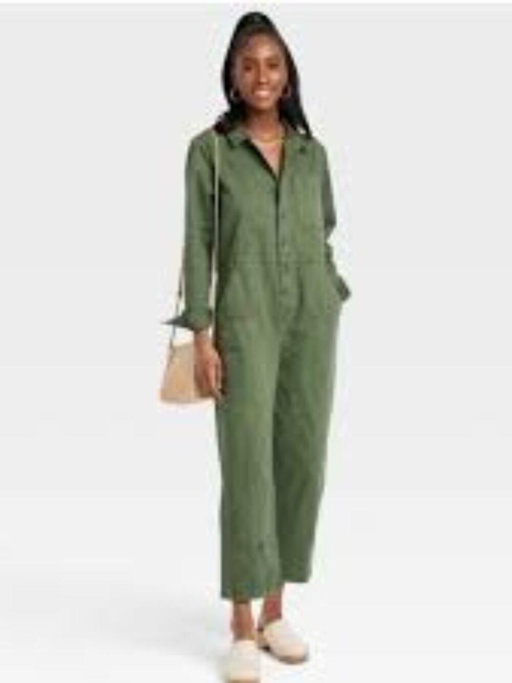 Universal Thread Olive Green Utility Jumpsuit